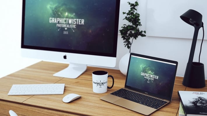 Simple Workspace Mockup
