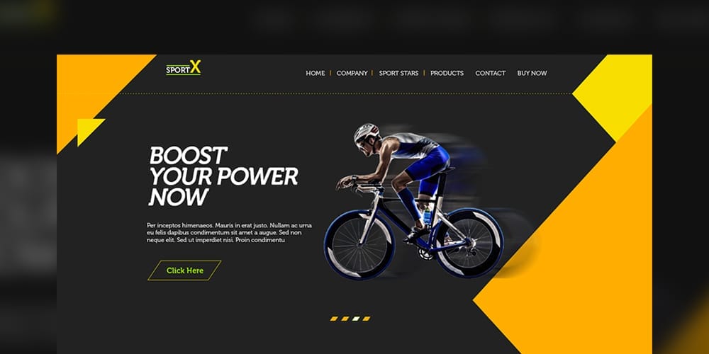 Sports Shop Multipurpose Web Template PSD