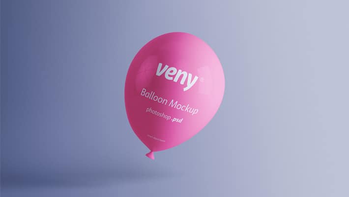 Transparent Balloon Mockup