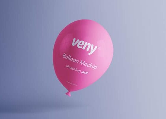 Transparent Balloon Mockup