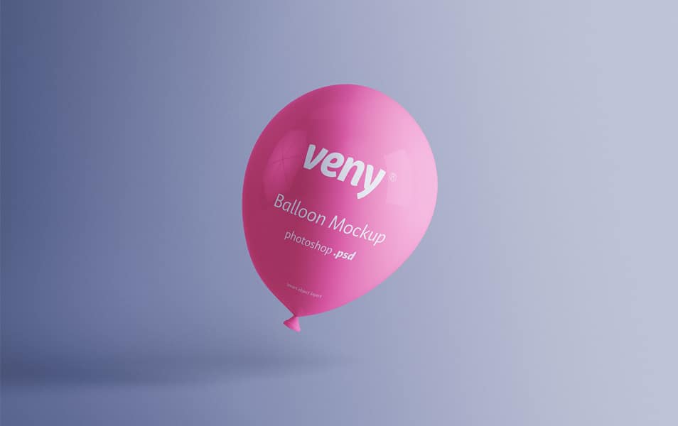 Transparent Balloon Mockup