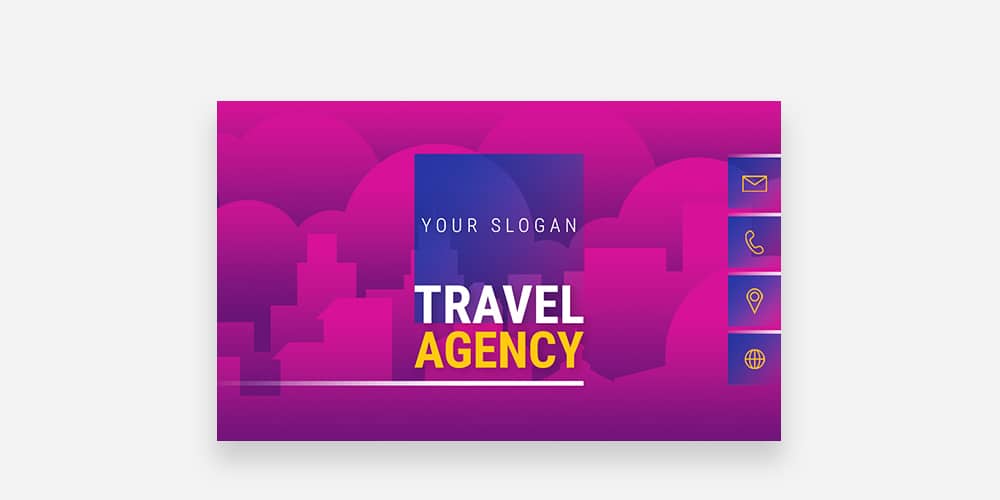 Travel Agency Business Card PSD