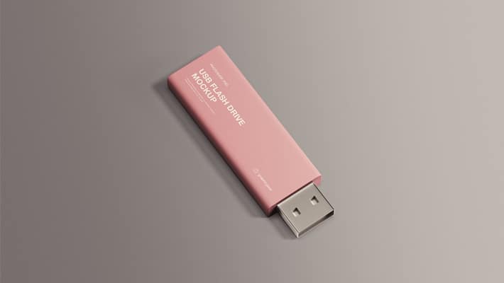 USB Flash Drive Mockup