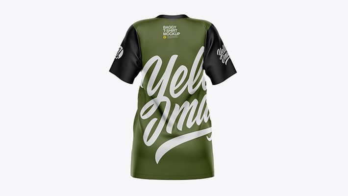 Women's Baggy T-Shirt Mockup