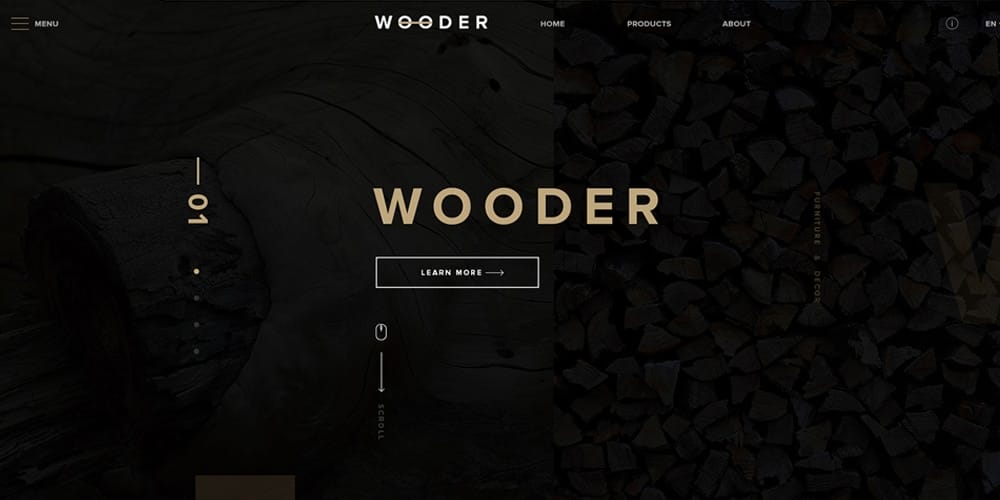 Free Ecommerce Web Templates PSD 31 Wooder Furniture Store Template PSD