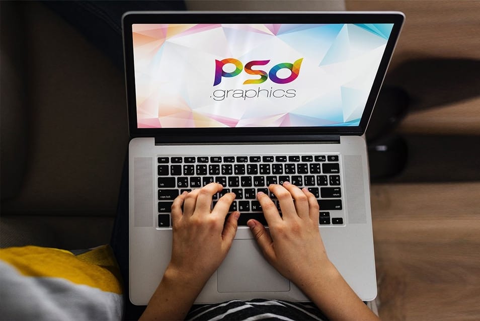 Working on Macbook Mockup