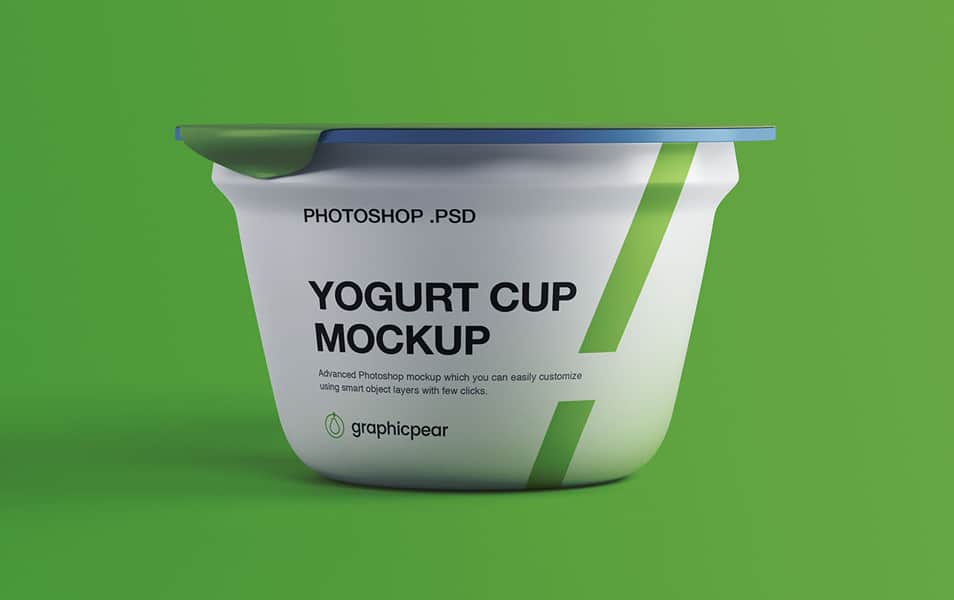 Yogurt Plastic Cup Mockup