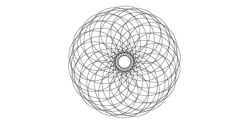 Abstract Spirograph Effect