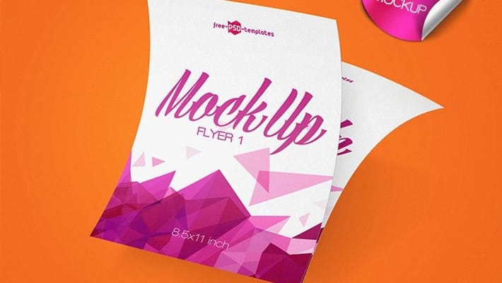 3 Free Flyer Mock-ups in PSD