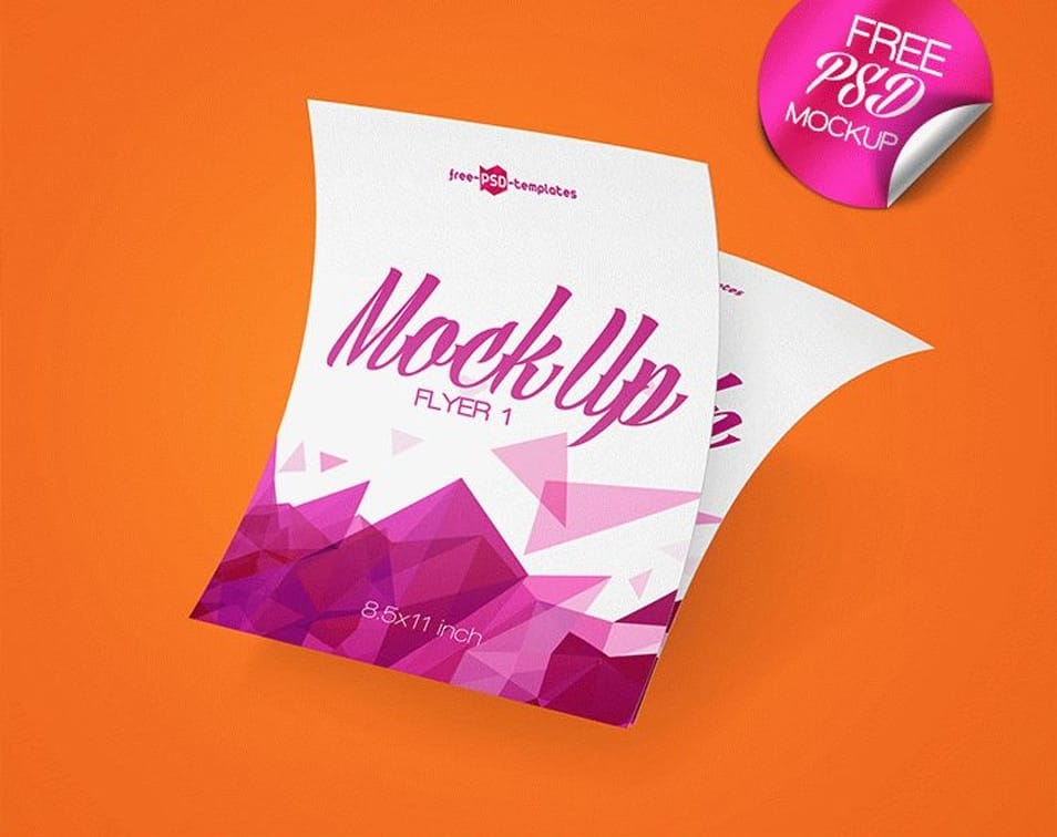 3 Free Flyer Mock-ups in PSD