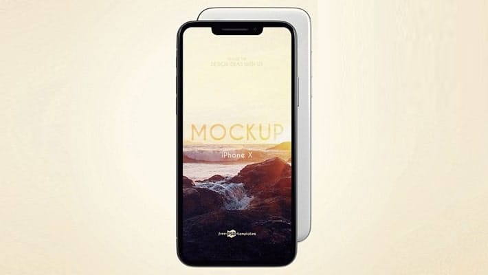 3 Free iPhone X Mock-ups in PSD
