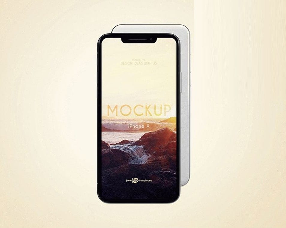 3 Free iPhone X Mock-ups in PSD