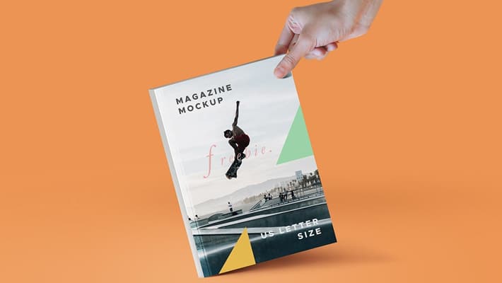 A4 Paper And Magazine PSD Mockups