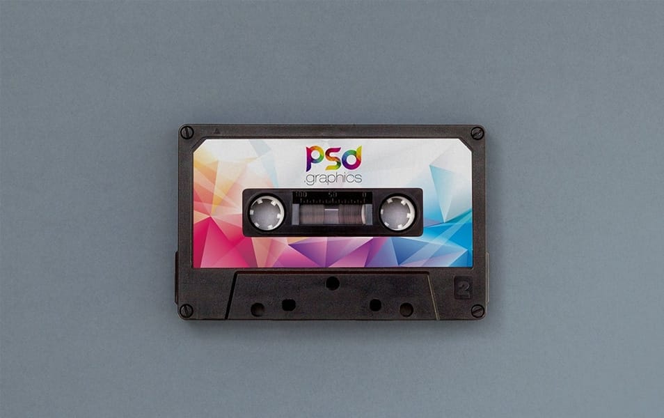 Audio Cassette Mockup PSD