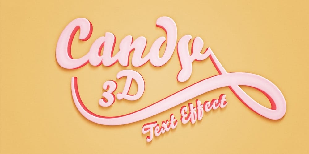 Candy 3D Text Effect