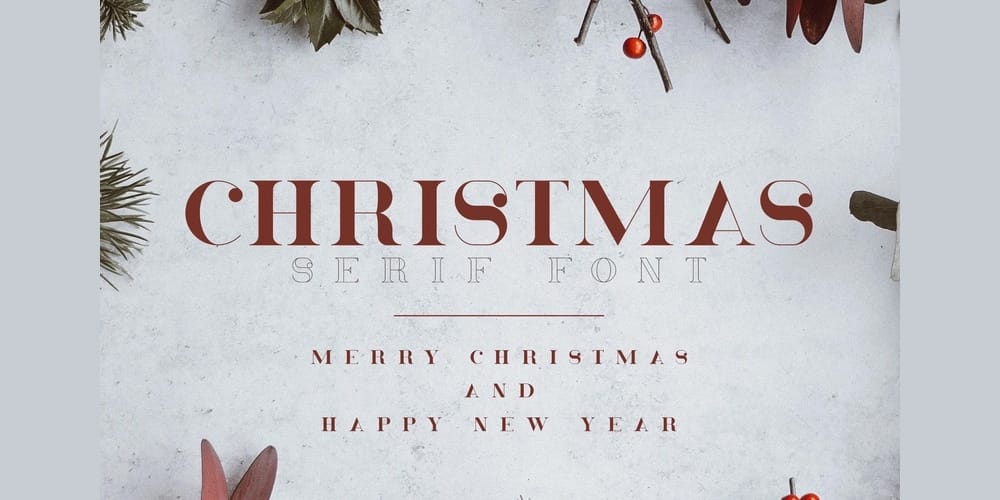 Christmas Serif font