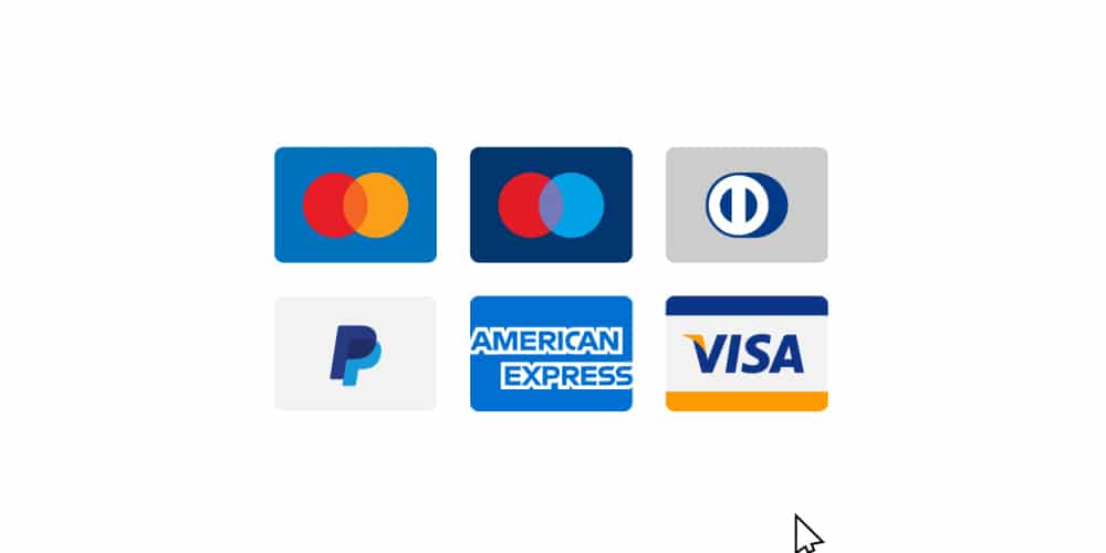 Free Payment Method Credit Card Icon Set