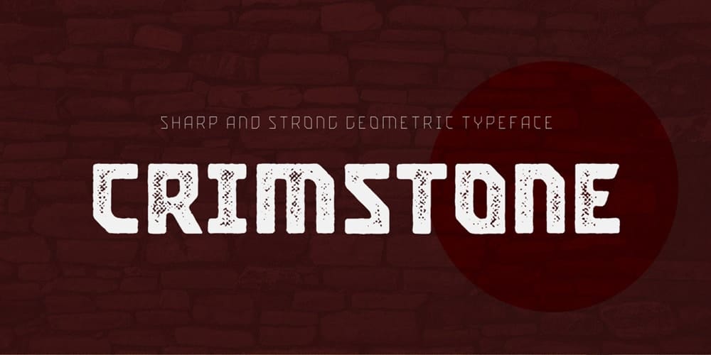 Crimstone Geometric Font