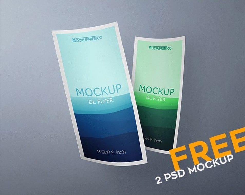 DL Flyer PSD Mockups