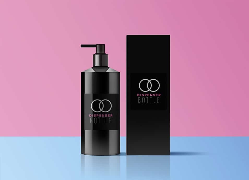 Dispenser Bottle PSD Mockup
