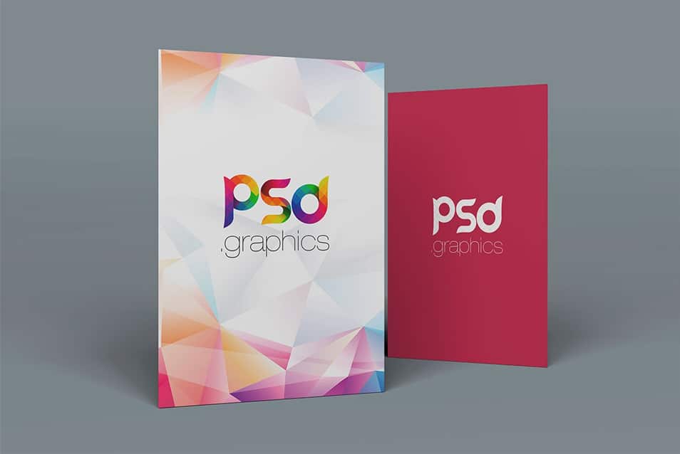 Double Sided A4 Flyer Mockup PSD