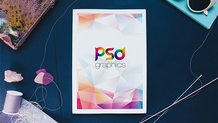 Fashion Magazine Cover Mockup PSD