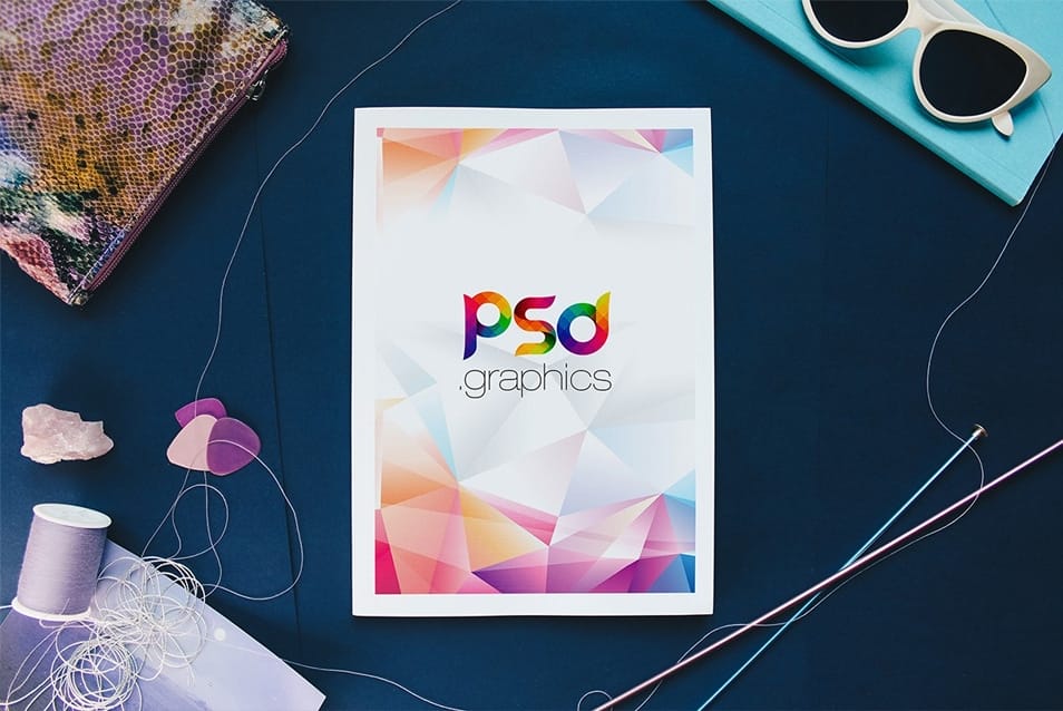 Fashion Magazine Cover Mockup PSD