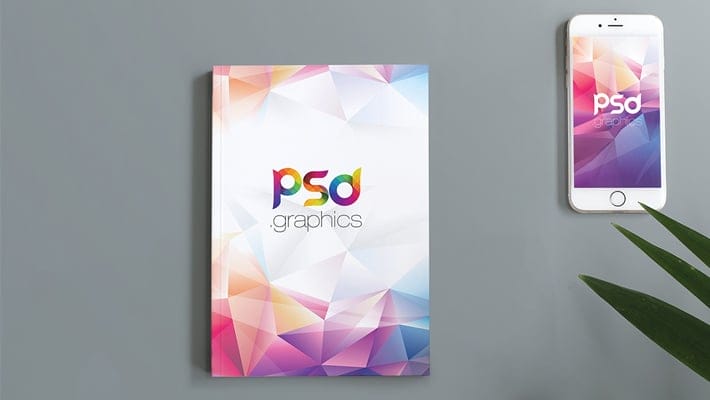 Flat Lay Book Cover Mockup