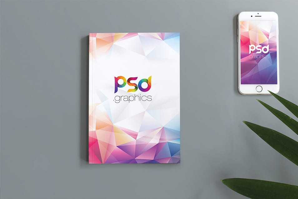 Flat Lay Book Cover Mockup