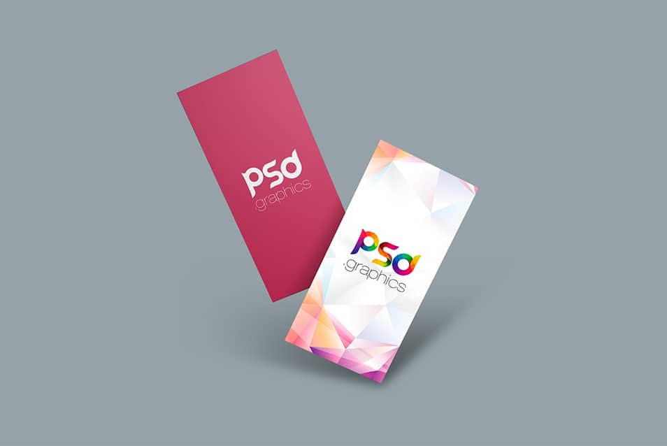 Floating DL Flyer Mockup PSD