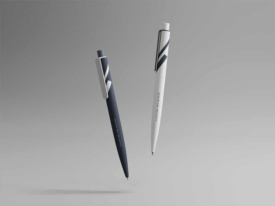 Floating Pens Mockup