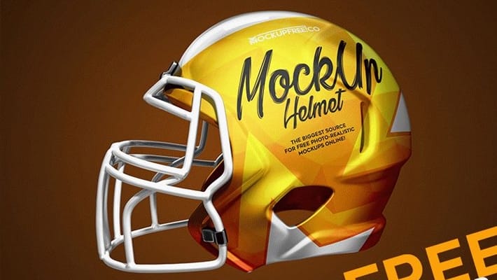 Football Helmet PSD Mockups