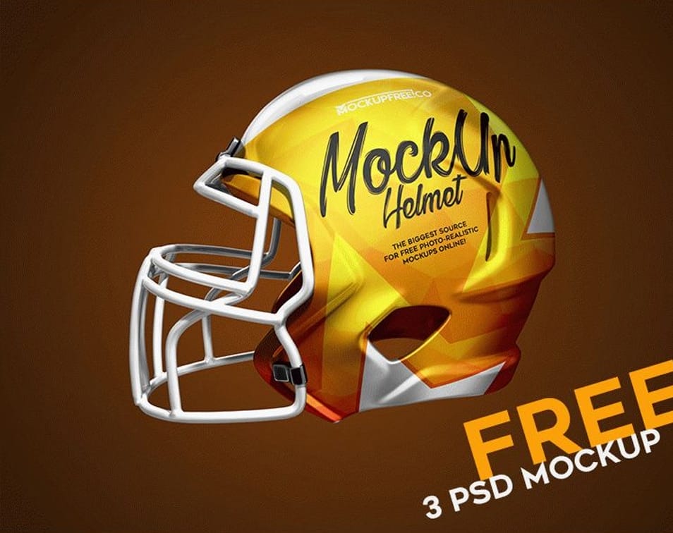 Football Helmet PSD Mockups