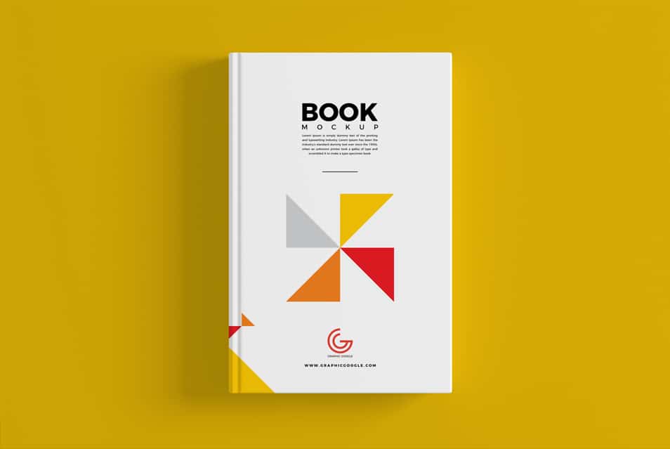 Free Book Cover Mockup PSD