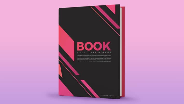 Free Book Title Cover Mockup PSD
