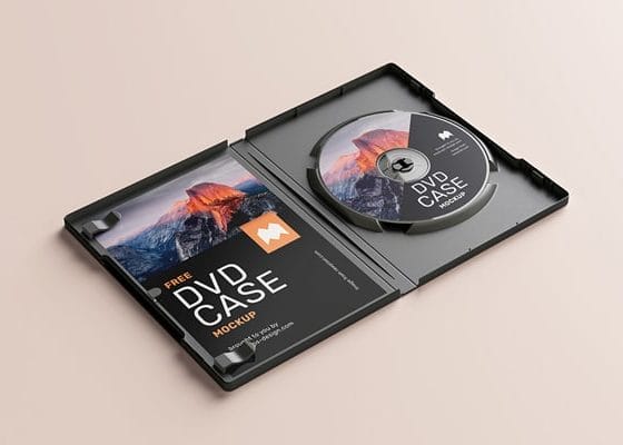 Free DVD Case Mockup