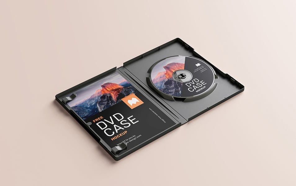 Free DVD Case Mockup