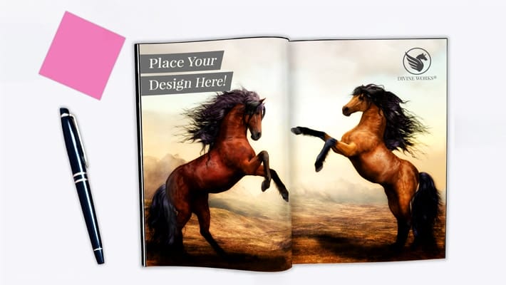Free Magazine Spread Mockup