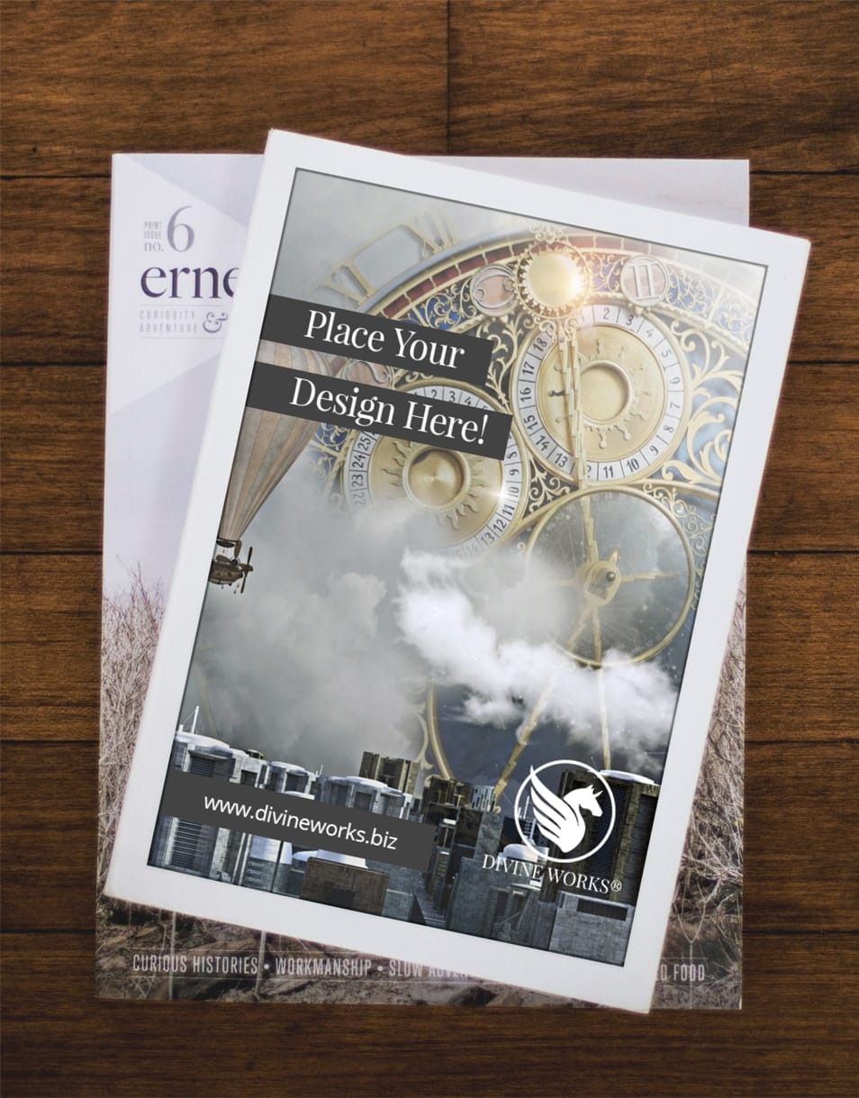 Free Magazine Title Mockup