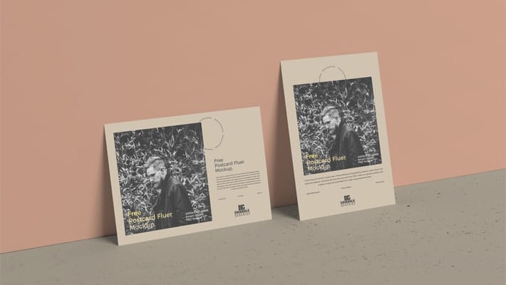 Free Postcard Flyer Mockup PSD