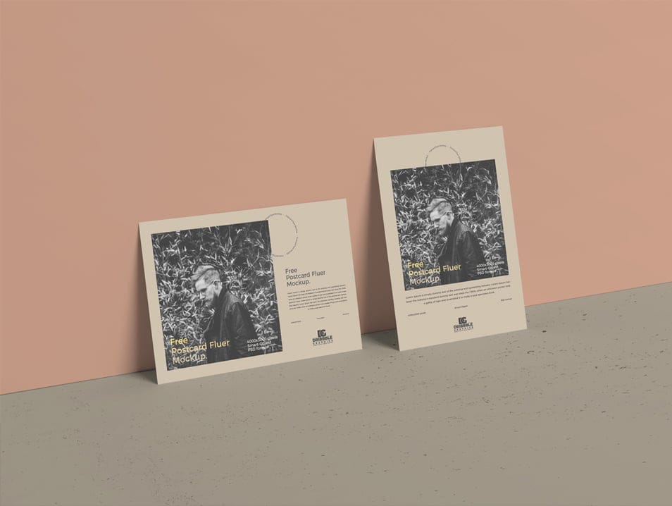 Free Postcard Flyer Mockup PSD