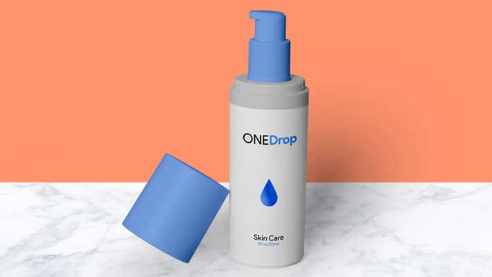 Free Skin Care Cream Plastic Opaque Bottle Mockup PSD