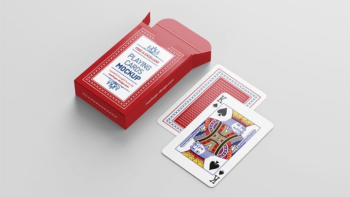 Free Playing Cards Mockup