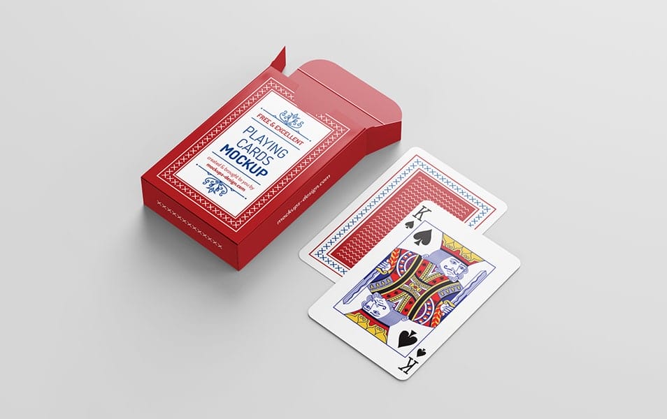 Free Playing Cards Mockup