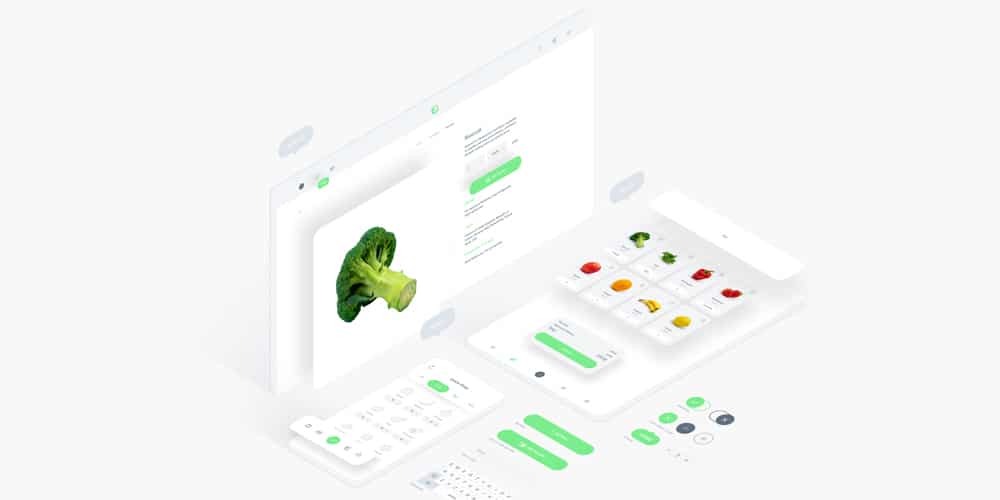 Fresh Food UI Kit for Adobe XD