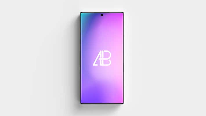 Galaxy Note 10 Pro Top View Mockup