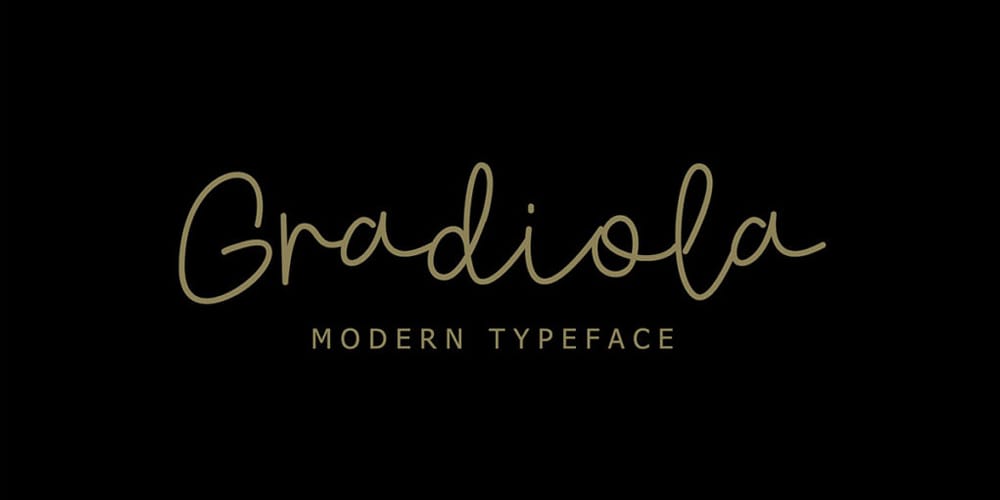 Amazing Free Signature Fonts 42 Gradiola Script