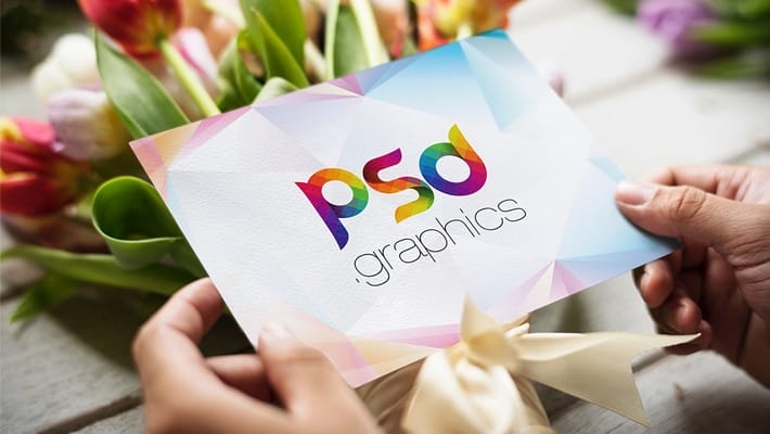 5×7 Greeting Post Card Mockup
