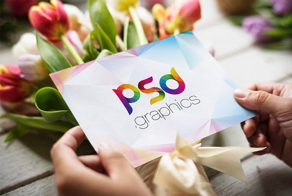 5×7 Greeting Post Card Mockup