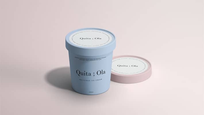 Ice Cream Paper Cup Mockup